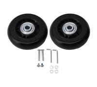 Ciudad del reemplazo de rueda de equipaje Ruedas de reemplazo de doble rodamiento Silencio Ruedas de la maleta de servicio pesado para carros accesorios de viaje de la caja de (60x24 mm/2.4x0.9in)