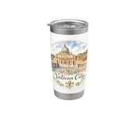 Ciudad del Vaticano Roma Italia Papa Cardenales Vaso térmico de acero inoxidable de doble pared