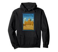 Ciudad del Vaticano Roma Italia Vintage Viaje Poster Art Graphic Sudadera con Capucha