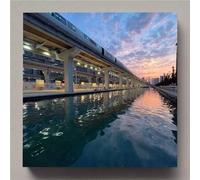 Ciudad Diamond Painting Adultos, Diamond Painting Paisaje Pintura Diamante Niños, 5D Cristal Bordado Punto de Cruz Manualidades Pintura Diamante Adultos, Decoración Pared Hogar Regalo 50x50cm uk9-9z