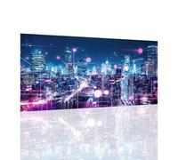 Ciudad Diamond Painting Adultos Redonda Diamantes Grande 80x160cm,5D Diamond Painting Kit Completo Vista nocturna Diseño,Pintar con Numeros Adultos Manualidades,Decoracion Hogar,Regalo Mujer,Y1023Z