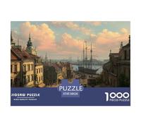 Ciudad Estilo Europeo Puzzle 1000 Piezas Desafíos Difíciles Juguetes Descomprimidos Familiar Regalos para Mujeresregalos para Hombres para Adultos Y Niños 38x26cm/1000pcs