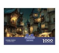 Ciudad Estilo Europeo Puzzle 1000 Piezas Desafíos Difíciles Juguetes Resistentes A La Presión Familiar Regalos Familiares para Adultos Y Niños 70x50cm/1000pcs
