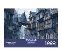 Ciudad Estilo Europeo Puzzle 1000 Piezas Desafíos Difíciles Juguetes Resistentes A La Presión para Toda La Familia Regalos para Mujeresregalos para Hombres para Adultos Y Niños 70x50cm/1000pcs