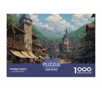 Ciudad Estilo Europeo Puzzle 1000 Piezas Un Desafiante Juguetes Resistentes A La Presión Familiar Regalos Familiares para Adultos Y Niños 70x50cm/1000pcs