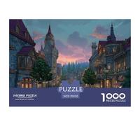 Ciudad Estilo Europeo Puzzle 1000 Piezas Un Desafiante Juguetes Resistentes A La Presión para Toda La Familia Regalos para Mujeresregalos para Hombres para Adultos Y Niños 70x50cm/1000pcs