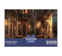 Ciudad Estilo Europeo Puzzle 1000 Piezas Un Desafiante Juguetes Resistentes A La Presión para Toda La Familia Regalos para Mujeresregalos para Hombres para Adultos Y Niños 38x26cm/1000pcs