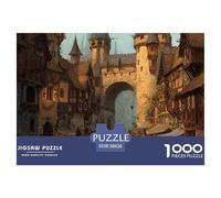 Ciudad Estilo Europeo Puzzle 1000 Piezas Un Desafío Imposible Juguetes Resistentes A La Presión para Toda La Familia Regalos para Mujeresregalos para Hombres para Adultos Y Niños 38x26cm/1000pcs