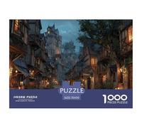 Ciudad Estilo Europeo Puzzle De 1000 Piezas Desafíos Difíciles Juguetes Resistentes A La Presión para Toda La Familia Regalos para Mujeresregalos para Hombres para Adultos Y Niños 70x50cm/1000pcs
