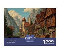 Ciudad Estilo Europeo Puzzle De 1000 Piezas Un Desafiante Juguetes Resistentes A La Presión Familiar Regalos para Mujeresregalos para Hombres para Adultos Y Niños 70x50cm/1000pcs