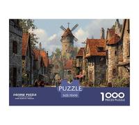 Ciudad Estilo Europeo Puzzle De 1000 Piezas Un Desafío Imposible Juguetes Descomprimidos Familiar Regalos Familiares para Adultos Y Niños 70x50cm/1000pcs