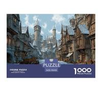 Ciudad Estilo Europeo Puzzle De 1000 Piezas Un Desafío Imposible Juguetes Resistentes A La Presión Familiar Regalos Familiares para Adultos Y Niños 70x50cm/1000pcs