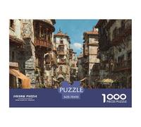 Ciudad Estilo Europeo Puzzle De 1000 Piezas Un Desafío Imposible Juguetes Resistentes A La Presión para Toda La Familia Regalos para Mujeresregalos para Hombres para Adultos Y Niños 70x50cm/1000pcs