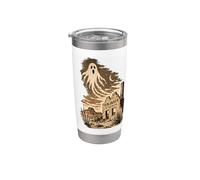 Ciudad fantasma de Terlingua Texas Vaso térmico de acero inoxidable de doble pared