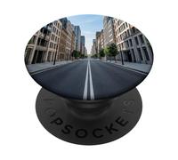 Ciudad Moderna Calle Simetría Arquitectura Urbana Escena PopSockets PopGrip Adhesivo