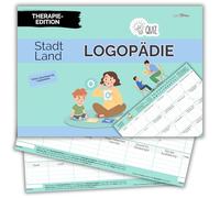 Ciudad País Logopedia by snaPmee - Regalo para logopedas - Promoción del lenguaje Terapia Quiz - Juego de medicina con 50 hojas DIN A4