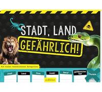 Ciudad, país, Peligroso!: con Muchas categorías Diferentes | Bloque de Juego con más de 90 Plantillas Coloridas y Muchas rúbricas Diferentes