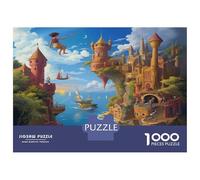 Ciudad Portuaria Puzzles 1000 Piezas De Cartón Grueso Cast Ensueño ACA Puzle Clásico Anti Estrés Adultos para Actividad para Sobremesa como Regalo Original 70x50cm/1000pcs