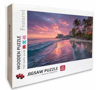Ciudad Puzzle de 6000 Piezas para Adultos, Puzzle Madera con Caja 179x105cm, Rompecabezas Adultos de Alta Dificultad, DIY Juego de Rompecabezas, Pasatiempo Creativo, Decoración Verano, (Ondas) 7-2997