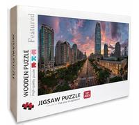 Ciudad Puzzle Madera, Sunset Puzzle 3000 Piezas Adultos con Compact Box 122x81cm, Rompecabezas Desafiante, Juegos de Rompecabezas Creativos para Hombres Mujeres, Decoración Verano, Regalo, 9-9155