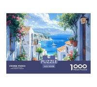 Ciudad Un Único 1000 Piezas RompecabezasSerie Pueblo Pequeño Colorido Resolviendo Enigmas Desafiante y Mental JigsawsPuzzles - 100% Cartón Reciclado100% Cartón Recvcled52x38cm/1000pcs