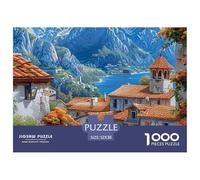 Ciudad Un Único 1000 Piezas RompecabezasSerie Pueblo Pequeño Colorido Resolviendo Enigmas Desafiante y Mental JigsawsPuzzles - 100% Cartón Reciclado100% Cartón Recvcled52x38cm/1000pcs