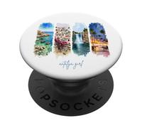 Ciudad Vieja, Cascadas & Puerto - Turquía Vacaciones Antalya PopSockets PopGrip Adhesivo