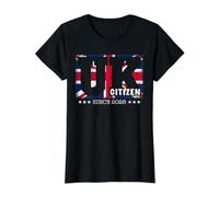 Ciudadanía del Reino Unido 2026 Felicitaciones Nuevo Ciudadano británico Camiseta gráfica económica, Mujer, Negro, S