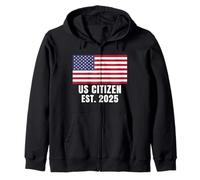 Ciudadanía Estadounidense EST. 2025 Sudadera con Capucha
