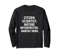 Ciudadano Científico Naturaleza Intérprete Hábitat Hero Manga Larga