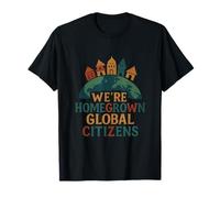 Ciudadanos Globales de Cosecha Propia Diseño de Unidad de la Tierra Camiseta