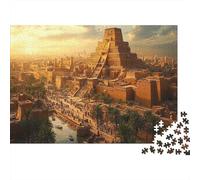 Ciudades, Edificios y pirámides de la Antigua Mesopotamia 70x50cm/1000pcs Puzzle Adecuado para Adultos Y Multitud Mayores De 14 Años