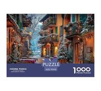 Ciudades Encantadoras Puzzle 1000 Piezas para Entretenimiento Creativo Clásicos Regalos Decoración del Rompecabezas Desafiante Noches De Juegos Adultos Y Niños A Partir De 12 Años 70x50cm/1000pcs