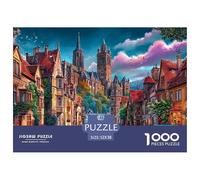 Ciudades Encantadoras Puzzle 1000 Piezas para Entretenimiento Creativo Regalo Diversión Obra De Arte Rompecabezas Desafiante Noches De Juegos para Adultos Y Niños 52x38cm/1000pcs