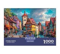 Ciudades Encantadoras Puzzle cómodo 1000 Piezas Pasatiempo Creativo Clásicos Regalos Decoración del Rompecabezas Desafiante Noches De Juegos para Adultos Y Niños 70x50cm/1000pcs