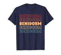 Ciudades España Residente ESP - Español Benidorm Camiseta, Hombre, Azul Marino, 3XL