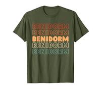 Ciudades España Residente ESP - Español Benidorm Camiseta, Hombre, Verde Oliva, 3XL