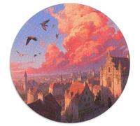 Ciudades Europeas Puzzle Imposible,desafío for Adults Entretenimiento Creativo 1000 Piezas Obra De Arte De Juego De para Adultos Y Niños A Partir De 12 Años 1000pcs (67.5x67.5cm)
