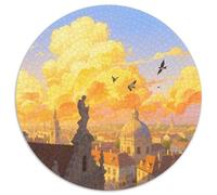 Ciudades Europeas Puzzle Imposible,desafío para Adultos Entretenimiento Creativo 1000 Piezas Obra De Arte De Juego De para Adultos Y Niños A Partir De 12 Años 1000pcs (67.5x67.5cm)