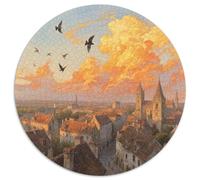 Ciudades Europeas Puzzle Imposible,desafío para Adultos Juego Educativo 1000 Piezas Obra De Arte De Juego De para Adultos Y Niños 1000pcs (67.5x67.5cm)