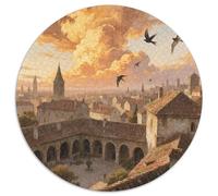 Ciudades Europeas Rompecabezas Imposible,desafío for Adults Juego Educativo 1000 Piezas Obra De Arte De Juego De para Adultos Y Niños Mayores De 12 Años 1000pcs (67.5x67.5cm)