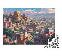 Ciudades Indias Puzzle 1000 Piezas De Cartón Grueso Rompecabezas Anti Estrés Adultos para Plan De Fin De Semana como Regalo Original 70x50cm/1000pcs