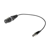 CIUT-0030F - Cable adaptador de audio mini XLR (4 pines, 30 cm, conector XLR hembra de 3 polos)
