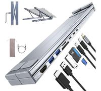 Civilized 8-in-1 USB-C Laptop Stand, Upliftjoys 8-in-1 USB-C Laptop Stand,Type C Hubs Adapter, with 4K HDMI, 2 USB 3.0, PD 100w, Universal for Home, Offices, Corporate Desks (8 in 1)