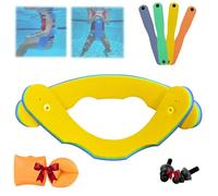 Civilizek Water Recliner, Grand Floats Grand Float-N-Fold Water Chair, Foldable Portable Recliner Chair, Non Inflatable Foam Float-N-Fold Chair for Pool Lake Swimming, Summer Pools Party Seats(Yellow)