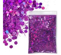 CIVIOOH 30 g/Bolsa Polvo holográfico Brillante para Manualidades, Lentejuelas Mixtas para uñas, decoración
