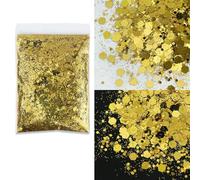 CIVIOOH 50 g de Lentejuelas holográficas Mixtas hexagonales con Purpurina para uñas, Ideales para decoración de uñas, Fiestas y Manualidades.