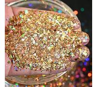 CIVIOOH 50 g de Purpurina para decoración de uñas, Escamas Brillantes láser holográficas, Lentejuelas hexagonales Mixtas, rodajas Decorativas