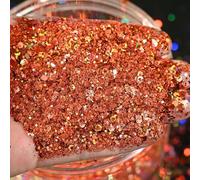 CIVIOOH 50 g de Purpurina para decoración de uñas, Escamas Brillantes láser holográficas, Lentejuelas hexagonales Mixtas, rodajas Decorativas