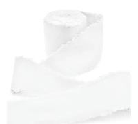 CIVIOOH Cinta de Lino de 4CM x 5M, Cinta de Lino y algodón deshilachada, artesanía de Tela para Envolver Regalos, Invitaciones de Boda, decoración de Ramos de Novia